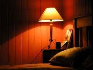 iluminação no quarto de casal